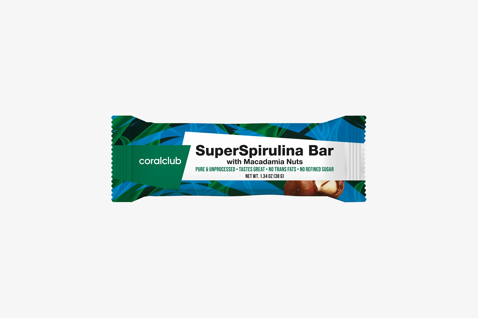 СуперСпирулина Бар с орехом макадамии